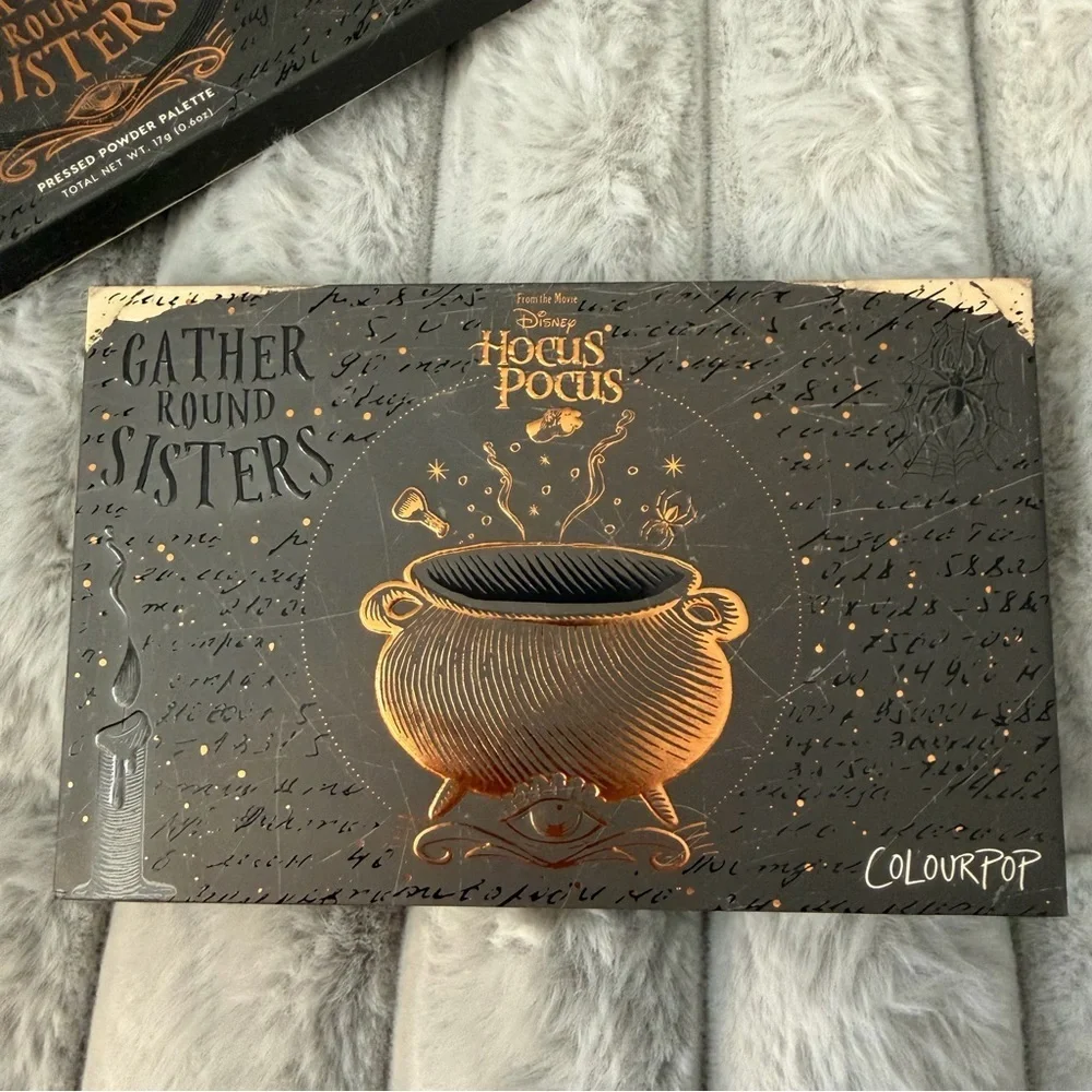 ColourPop Hocus Pocus makeup eye shadow pallet collaboration.